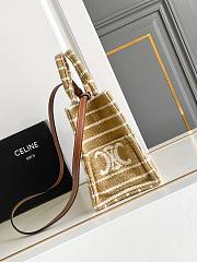 Celine Small Cabas Thais Striped Triomphe 25.5 x 18.5 x 12 cm - 5