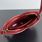 Bottega Veneta Mini Solstice Heart Dark Red 22x18x2cm - 5