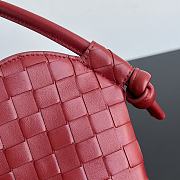 Bottega Veneta Mini Solstice Heart Dark Red 22x18x2cm - 6