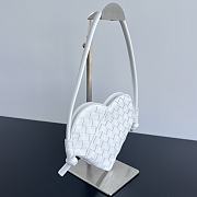 Bottega Veneta Mini Solstice Heart White 22x18x2cm - 6