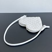 Bottega Veneta Mini Solstice Heart White 22x18x2cm - 5