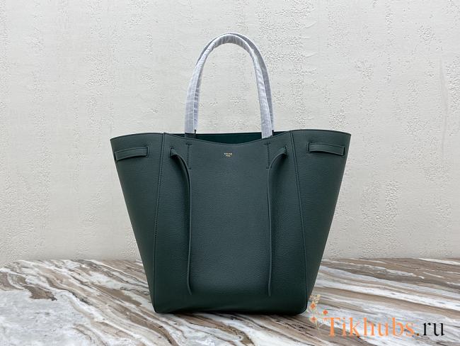 Celine Small Cabas Phantom Soft Grained Green 27x31x17cm - 1