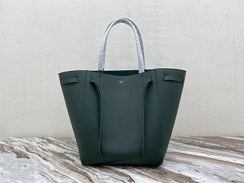 Celine Small Cabas Phantom Soft Grained Green 27x31x17cm