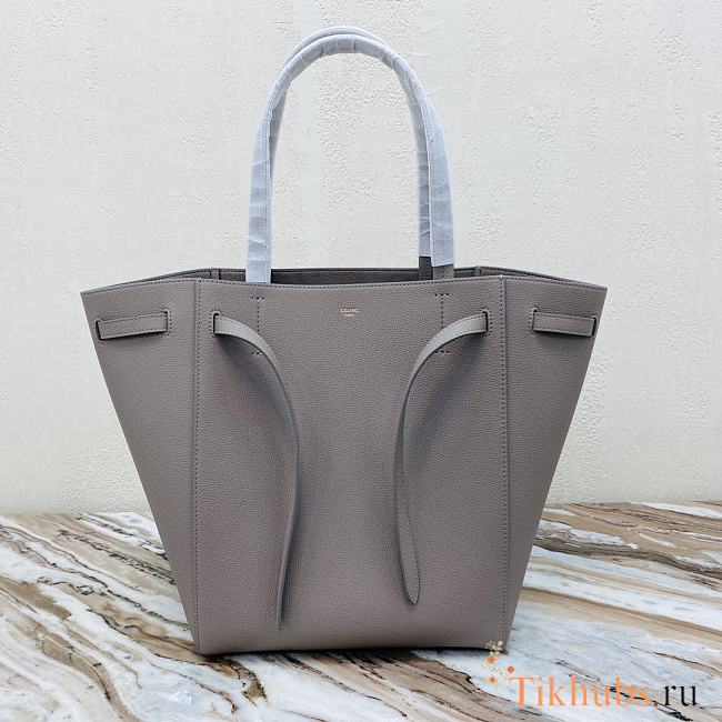 Celine Small Cabas Phantom Soft Grained Grey 27x31x17cm - 1