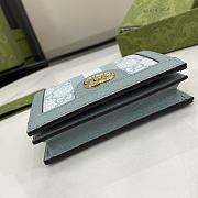 Gucci Ophidia GG Card Case Wallet Blue 11x8.5x3cm - 5