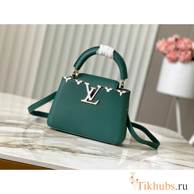 Louis Vuitton LV Capucines Mini Green Bag 21x14x8cm - 1