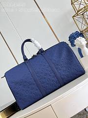 Louis Vuitton LV Keepall Bandoulière 50 Sapphire 50 x 29 x 23 cm - 5