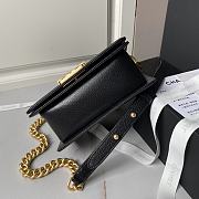 Chanel Small Flap Bag 24A Black Caviar Gold 20cm - 6