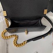 Chanel Small Flap Bag 24A Black Caviar Gold 20cm - 3