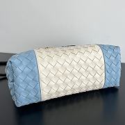 Bottega Veneta Medium Andiamo White Blue 32x25x11cm - 5