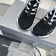 Balenciaga Speed Lace-up Trainers In Black/white Sneaker - 2