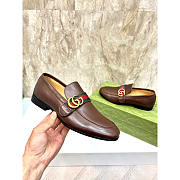 Gucci Tuseda Brown Leather Shoes - 5