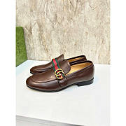 Gucci Tuseda Brown Leather Shoes - 4