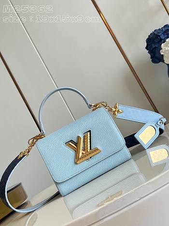 Louis Vuitton LV Twist PM Washed Blue 19 x 15 x 9 cm