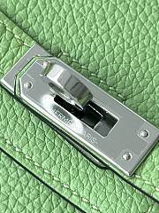 Hermes Birkin 25 Bag Light Green Silver 25cm - 4