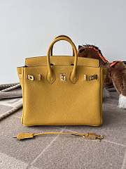 Hermes Birkin 25 Bag Yellow Togo Gold 25cm - 3