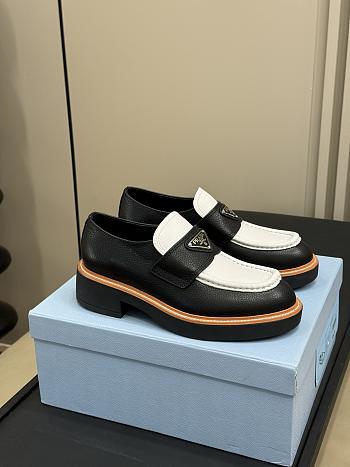 Prada Black White Loafer