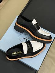 Prada Black White Loafer - 4