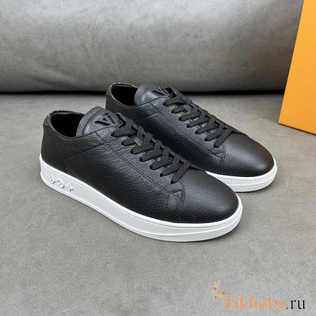 Louis Vuitton LV Resort Sneakers Black Leather - 1