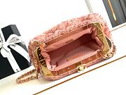 Chanel Clutch Wool Aplaca Tweed Gold Beige 24x16x8cm - 6