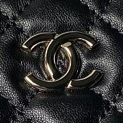 Chanel Clutch With Strap Lambskin Gold Black 16x11x5.5cm - 6