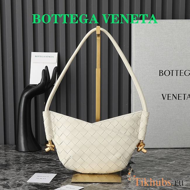 Bottega Veneta Solstice Mini Shoulder Bag White 28x18x5cm - 1