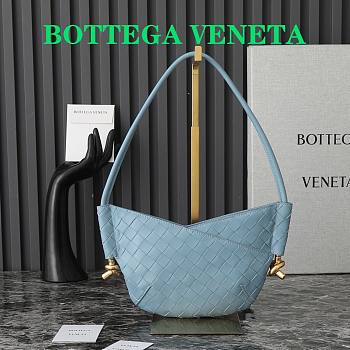 Bottega Veneta Solstice Mini Shoulder Bag Blue 28x18x5cm