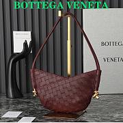 Bottega Veneta Solstice Mini Shoulder Bag Red Wine 28x18x5cm - 1