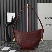 Bottega Veneta Solstice Mini Shoulder Bag Red Wine 28x18x5cm - 6