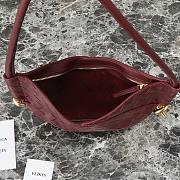 Bottega Veneta Solstice Mini Shoulder Bag Red Wine 28x18x5cm - 5