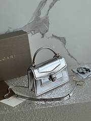 Bvlgari Serpenti Forever Top Handle Silver 19x11x6cm - 3