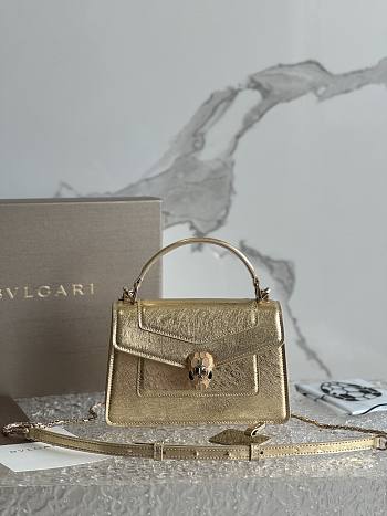 Bvlgari Serpenti Forever Top Handle Gold 19x11x6cm