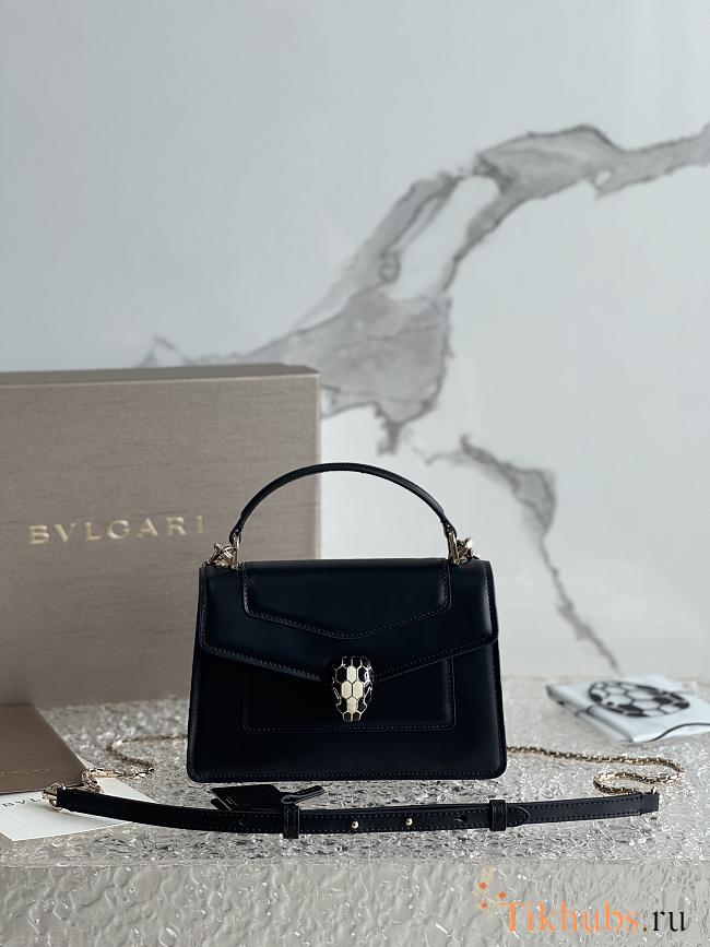 Bvlgari Serpenti Forever Top Handle Black 19x11x6cm - 1