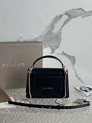 Bvlgari Serpenti Forever Top Handle Black 19x11x6cm - 3