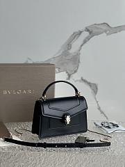 Bvlgari Serpenti Forever Top Handle Black 19x11x6cm - 2