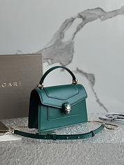 Bvlgari Serpenti Forever Top Handle Green 19x11x6cm - 2