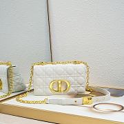 Dior Small Caro Bag White Gold 21x13x8cm - 1