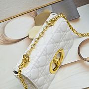 Dior Small Caro Bag White Gold 21x13x8cm - 4