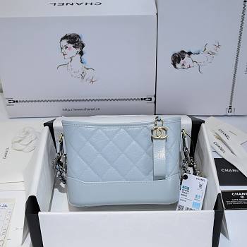 Chanel Small Gabrielle Hobo Light Blue 20cm