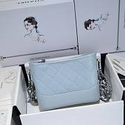 Chanel Small Gabrielle Hobo Light Blue 20cm - 5