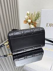 Dior Groove 25 Bag Black Macrocannage Calfskin 25 x 19 x 16 cm - 6