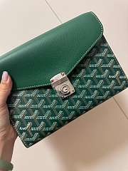 Goyard Goyardine Green Chypre Wallet-Pouch 21cm - 5