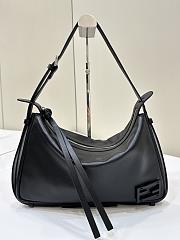 Fendi Simply Medium Black Leather Bag 34.5x20x4.5cm - 1