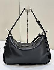 Fendi Simply Medium Black Leather Bag 34.5x20x4.5cm - 4