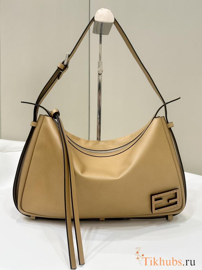 Fendi Simply Medium Beige Leather Bag 34.5x20x4.5cm - 1