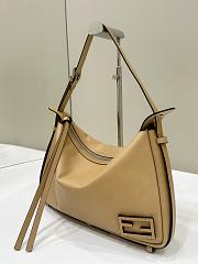 Fendi Simply Medium Beige Leather Bag 34.5x20x4.5cm - 4