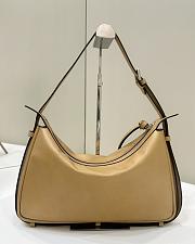 Fendi Simply Medium Beige Leather Bag 34.5x20x4.5cm - 3