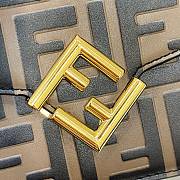 Fendi FF Diamonds Wallet On Chain Brown 21x13.5x5cm - 2