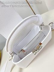 Louis Vuitton LV Capucines East-West Mini White 22 x 12 x 8 cm - 3