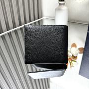 Prada Saffiano Leather Wallet Black 11x9.5cm - 3